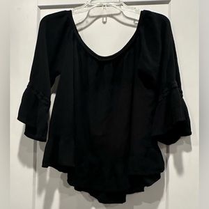 Black MERONA Gauze Blouse